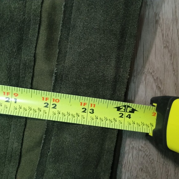 Current Air Los Angeles Green Canvas Suede Bomber Style Jacket Size Small - Picture 5 of 7